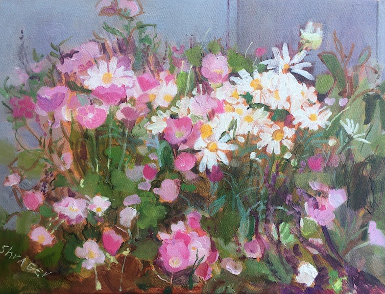 PEARL'S GARDEN by Anita Shrager - 12 x 16 in., o/c • SOLD