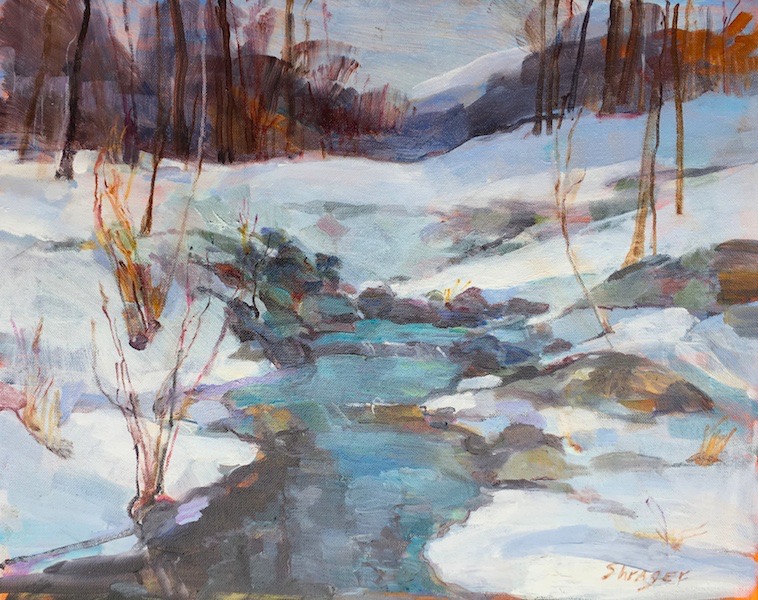 TURQUOISE ON THE CUTTALOSSA by Anita Shrager - 16 x 20 in., o/c • $3,500