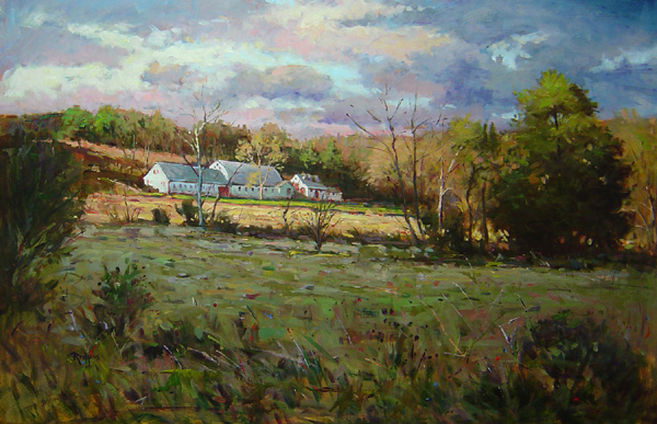 DECEMBER AFTERNOON, BEDMINSTER by Jim Rodgers - 24 x 36 in., o/b • $8,500