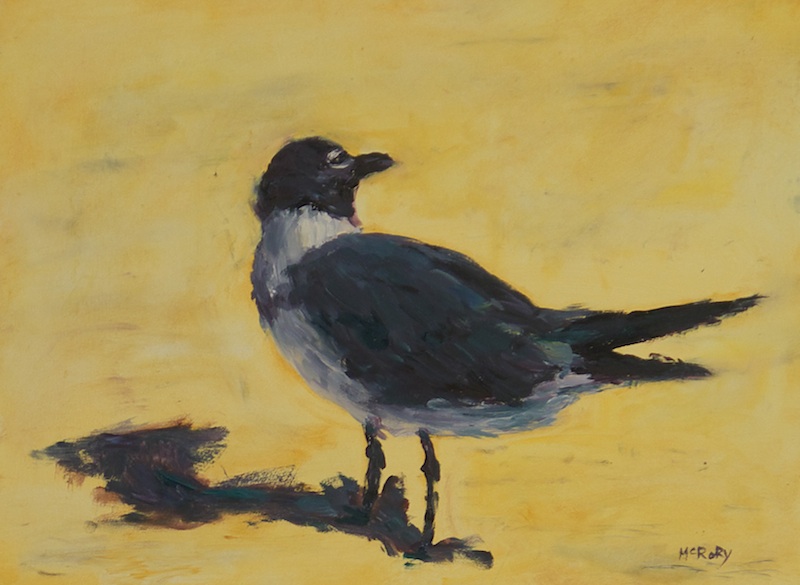GULL by Desmond McRory - 12 x 16 in., • SOLD