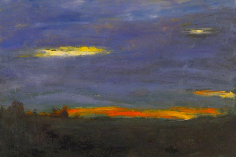 STREAKED SUNSET by Desmond McRory - 24 x 36 in., o/b • SOLD