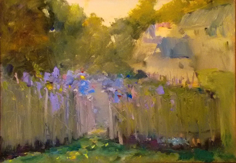 KATE'S GARDEN by Desmond McRory - 18 x 24 in., o/b • SOLD