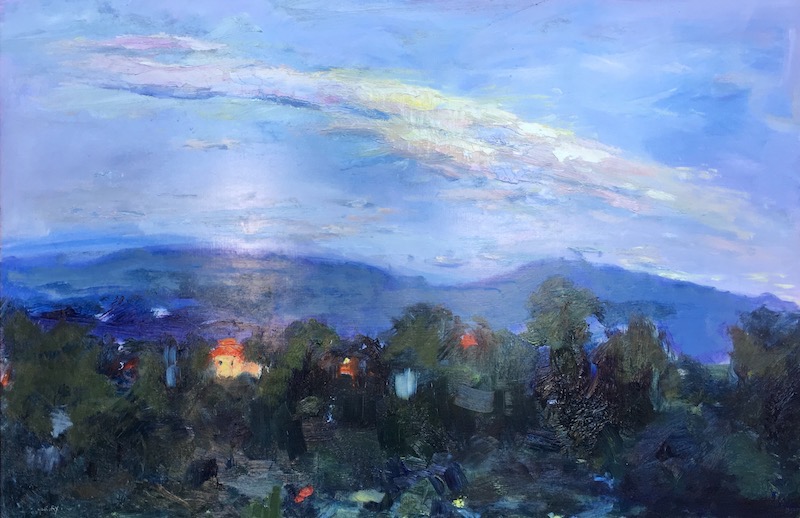 TUSCAN EVENING by Desmond McRory - 24 x 36 in., o/b • SOLD