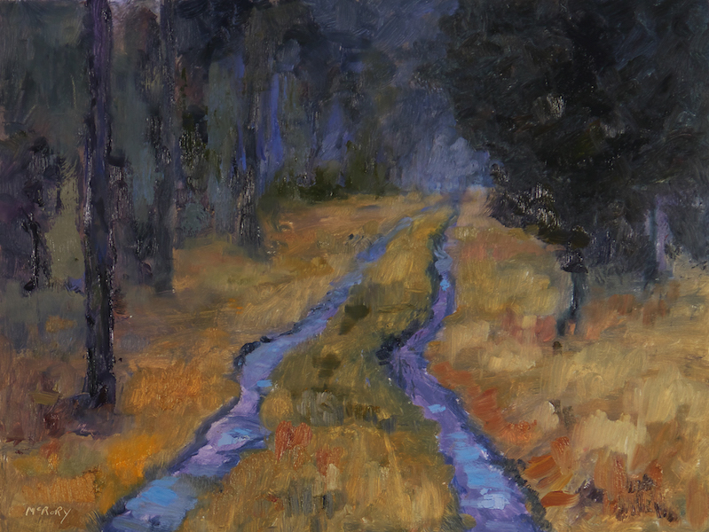FOREST ROAD by Desmond McRory - 18 x 24 in., o/b • SOLD