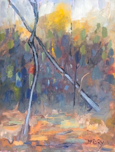 TWO TREES by Desmond McRory - 24 x 18 in., o/b • SOLD