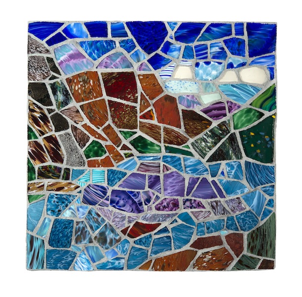 BANFF by Jonathan Mandell - 24 x 24 x 3 wall mosaic • $3,500