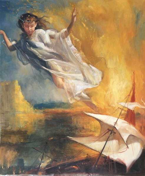 ARIEL (THE TEMPEST), an Illustration by Glenn Harrington for Shakespeare's POETRY FOR YOUNG PEOPLE - 22 x 18 in., o/l - $14,000