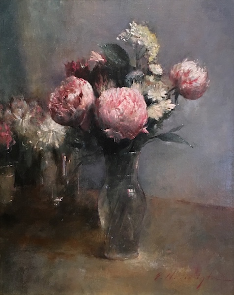 New for 2019: SPRING PEONIES by Evan Harrington - 20 x 16 in., o/lb • $3,400