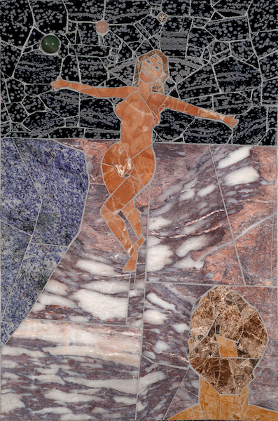 AS I DREAM OF VENUS by Jonathan Mandell - 36 x 24 x 2 in., wall mosaic • $6,000