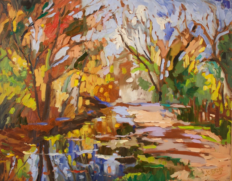 CANAL VIBRANCE by Jean Childs Buzgo - 16 x 20 in., o/b • SOLD