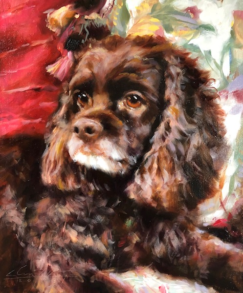 Man's best friend . . . Glenn Harrington is nationally recognized for his fine portrait work! Please contact the gallery for more information!