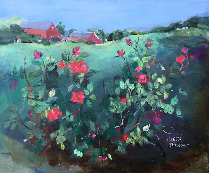 WILD ROSES by Anita-Shrager • 20 x24 inches, o/l