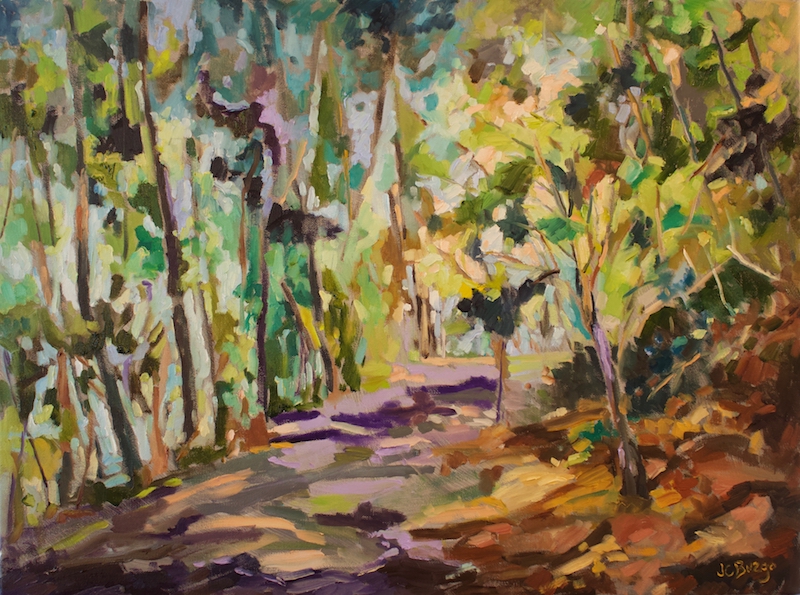OCTOBER STROLL by Jean Childs Buzgo - 18 x 24 in., o/c • $2,800