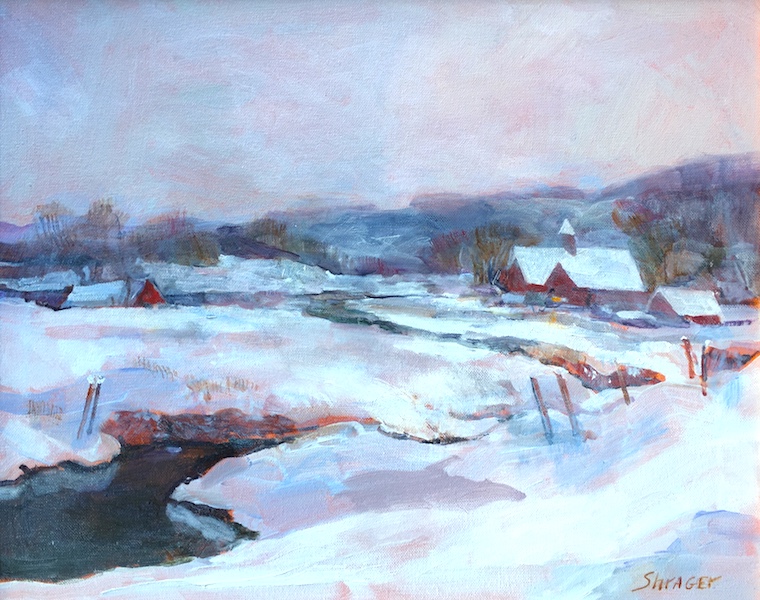 WINTERS BLANKET by Anita Shrager - 16 x 20 in., o/c • $3,000