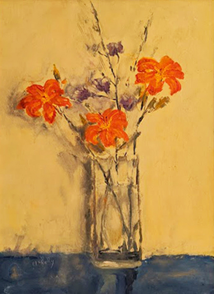 DAY LILIES by Desmond McRory - 12 x 16 in., o/b • SOLD