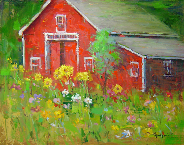 JUNE WILDFLOWERS by Jim Rodgers - 16 x 20 in., o/b • SOLD