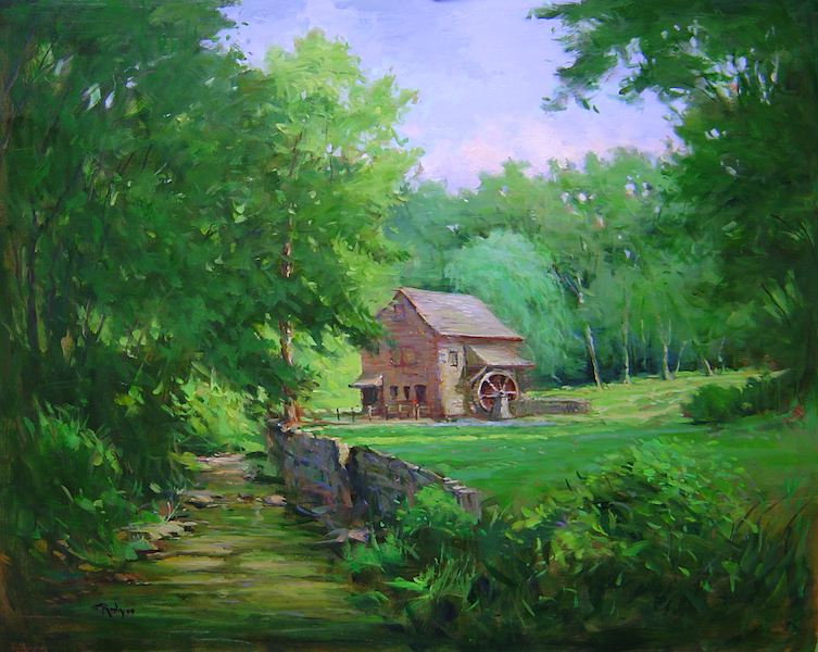 GARBER MILL by Jim Rodgers - 24 x 30 in., o/b • SOLD