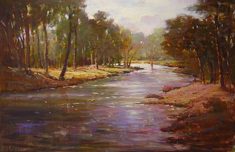 INDIAN SUMMER by Jim Rodgers - 24 x 36 in., o/b • $9,500