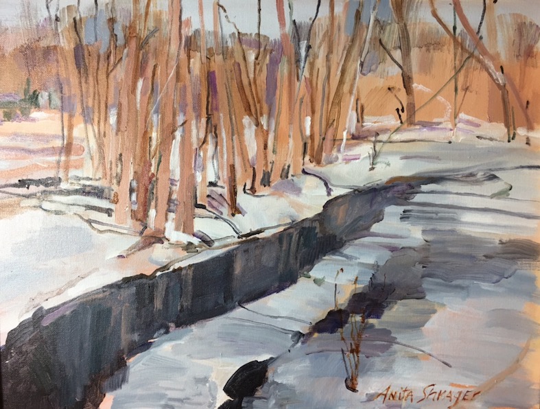 WINTER'S GRACE by Anita Shrager • 16 x 20 inches, o/c • SOLD