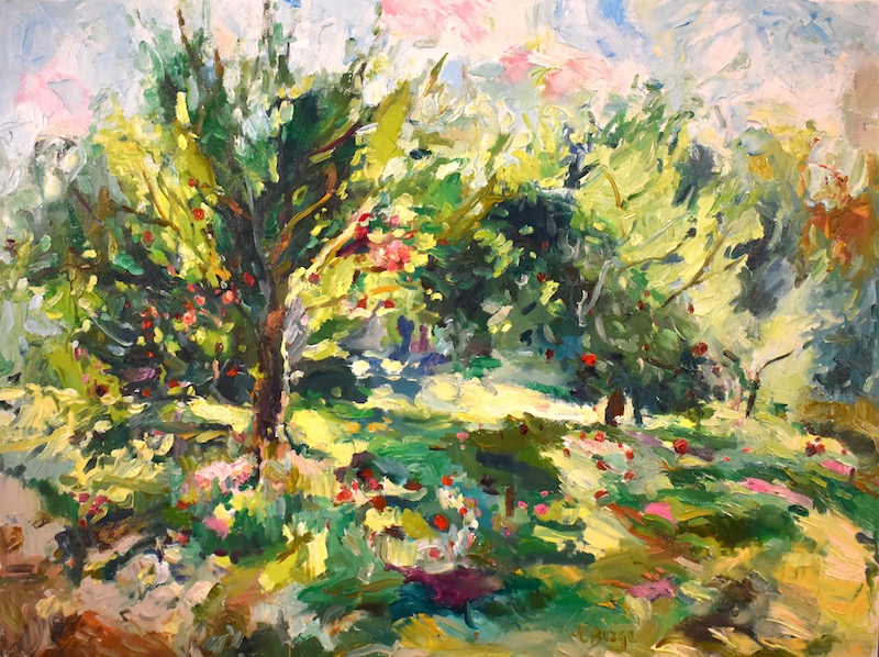 APPLE ORCHARD by Jean Childs Buzgo - 18 x 24 in., o/c • SOLD