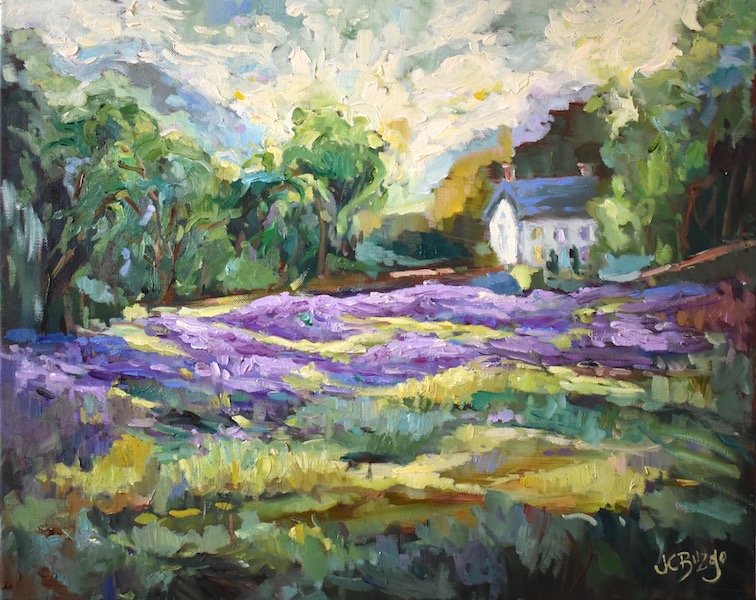 LAVENDER FARM by Jean Childs Buzgo - 16 x 20 in., o/c • SOLD