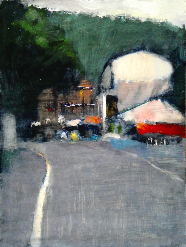 Now showing:  LATE SUMMER, POINT PLEASANT by David Stier - 13 x 10 in., framed size 19.25 x 16.25 in., oil on board * $2,900