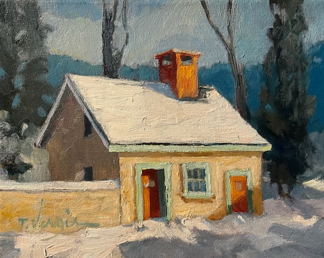 SUMMER KITCHEN, PHILLIPS MILL by Trisha Vergis - 8 x 10 inches, oil on canvas • SOLD