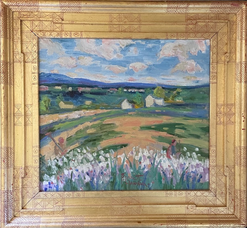 PAXSON FIELDS by Joseph Barrett - 16 x 18 inches,  oil on linen, in artist's signed frame • SOLD