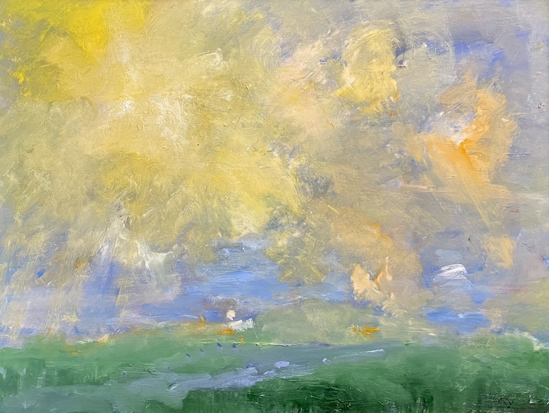 For his upcoming November 2022 exhibition: SPRING MORNING by Desmond McRory - 18 x 24 in., o/b • $2,500
