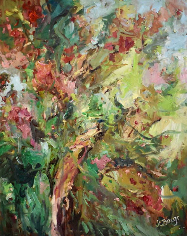 APPLE TREE by Jean Childs Buzgo - 20 x 16 inches, oil on birch panel • $2,200