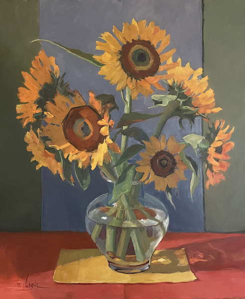 SEVEN SUNNIES by Trisha Vergis - 24 x 20 inches, oil on canvas • $3,500