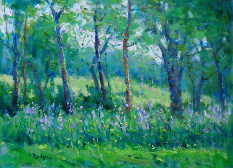 SPRING IN PIPERSVILLE by Jim Rodgers - 12 x 16 inches, oil on board • $2,500