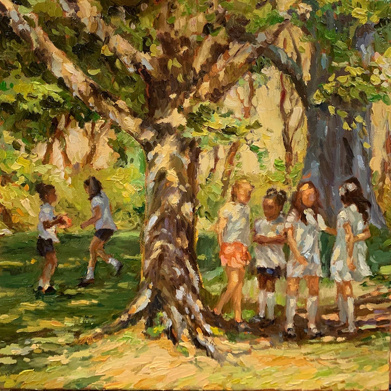 SEPTEMBER RECESS I by Jennifer Hansen Rolli - 12 x 9 inches, oil on canvas • SOLD
