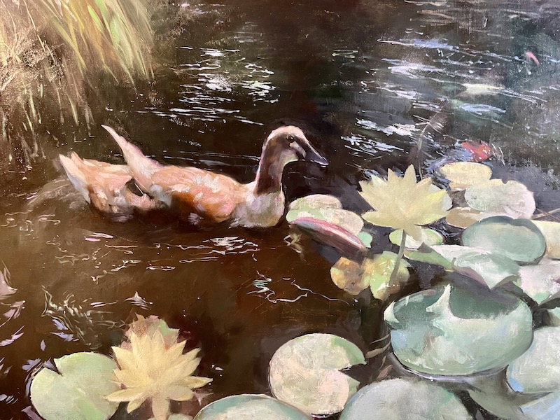 LILY POND by Evan Harrington - 30 x 40 inches, oil on linen on board • $9,200