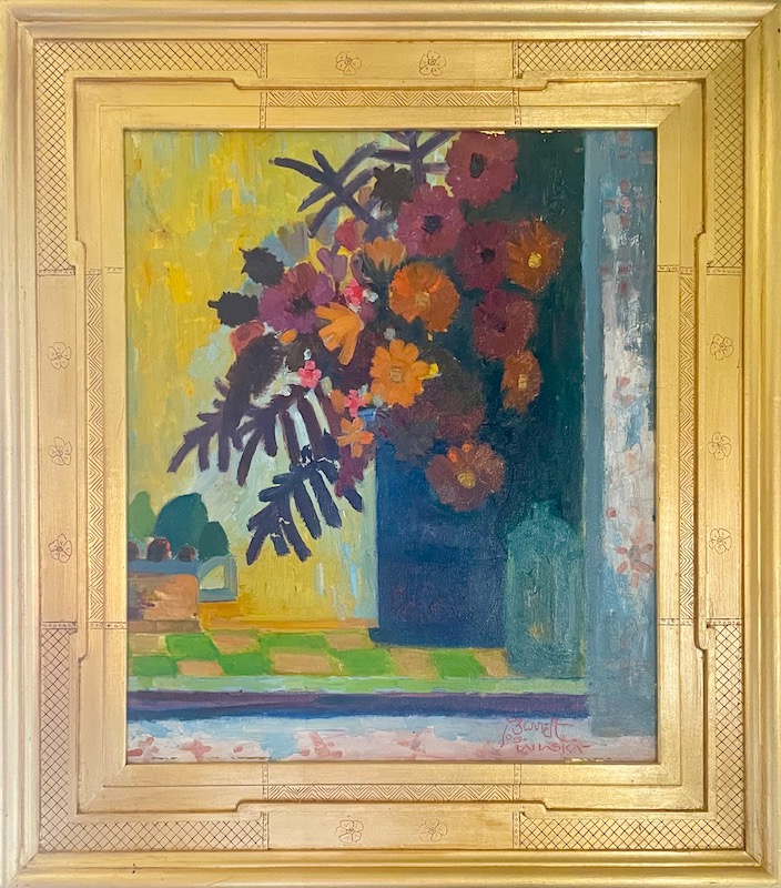 Just in:  BOUQUET by Joseph Barrett - 20 x 17 inches, oil on canvas, show in artist’s frame • $5,800