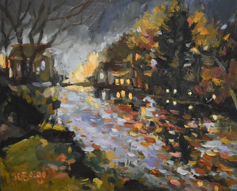 AFTON LIGHTS by Jean Childs Buzgo - 8 x 10 inches, oil on board • SOLD
