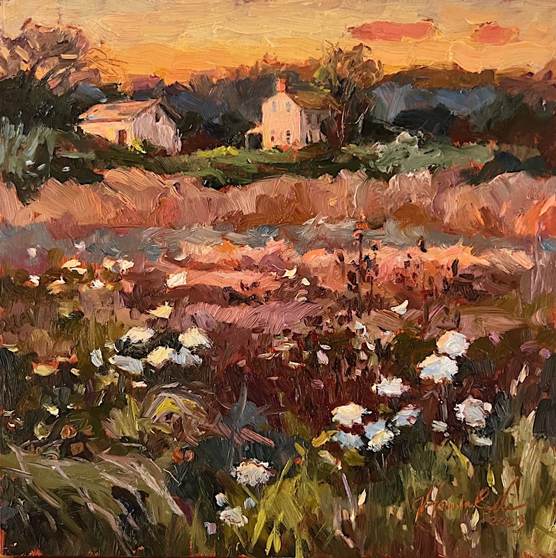 LATE SEPTEMBER by Jennifer Hansen Rolli - 8 x 8 inches, oil on board • SOLD