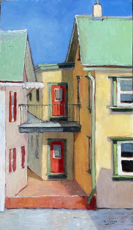 VIEW FROM THE QUAKERTOWN CLASSROOM by Trisha Vergis - 24 x 14 inches, oil on board • $3,000